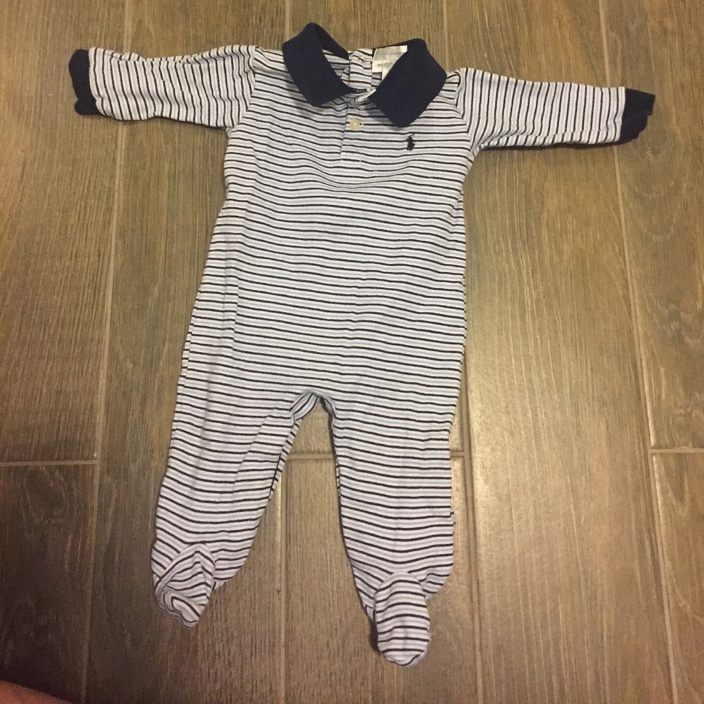 Ralph Lauren 9 Month Footed Onesie