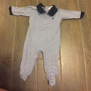Ralph Lauren 9 Month Footed Onesie
