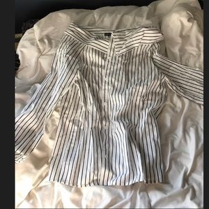 Bardot button up top