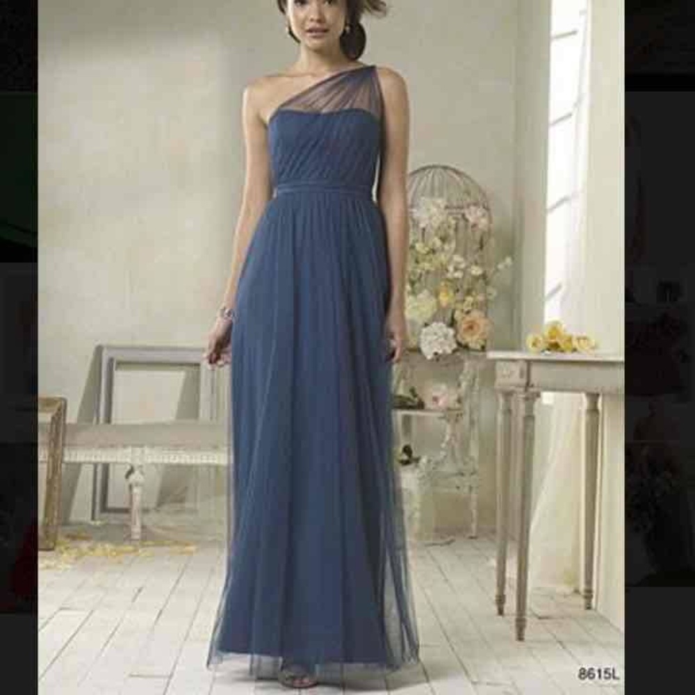 navy Alfred Angelo bridesmaid dress