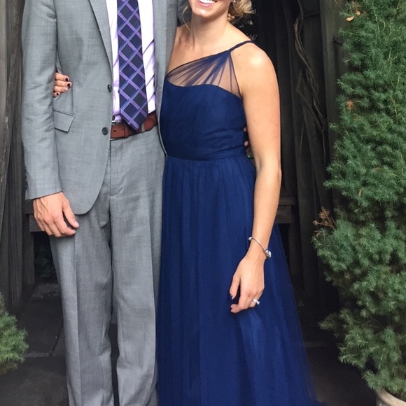 navy Alfred Angelo bridesmaid dress - Picture 2 of 2