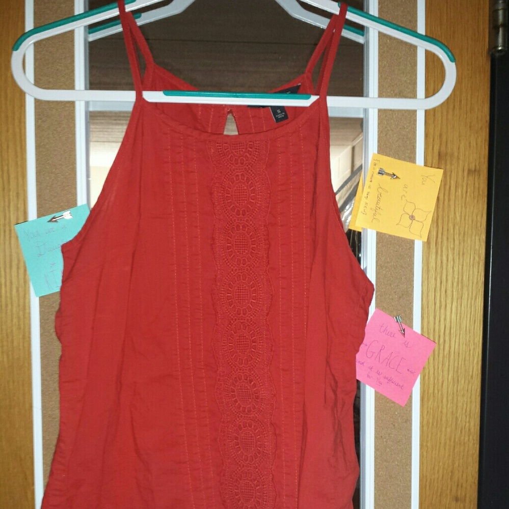Red/Orange Banana Republic Tank Top