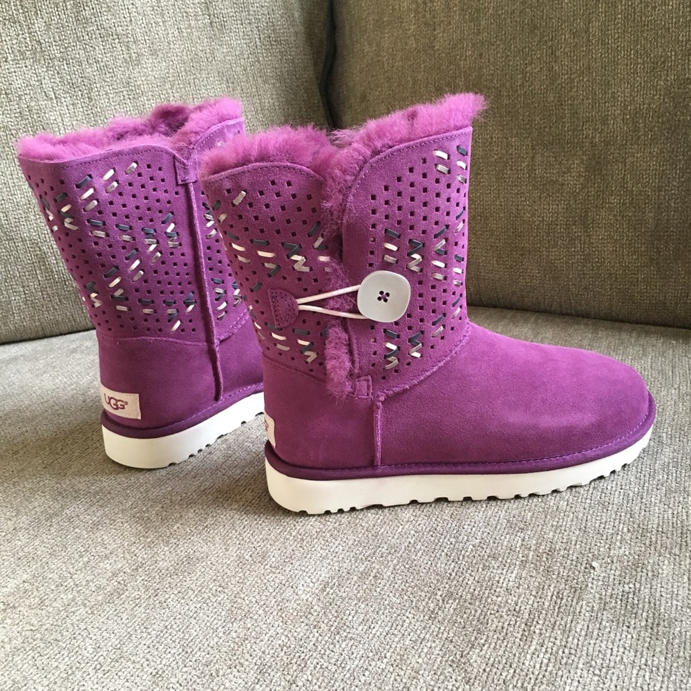 Pink UGG Bailey Button Boots