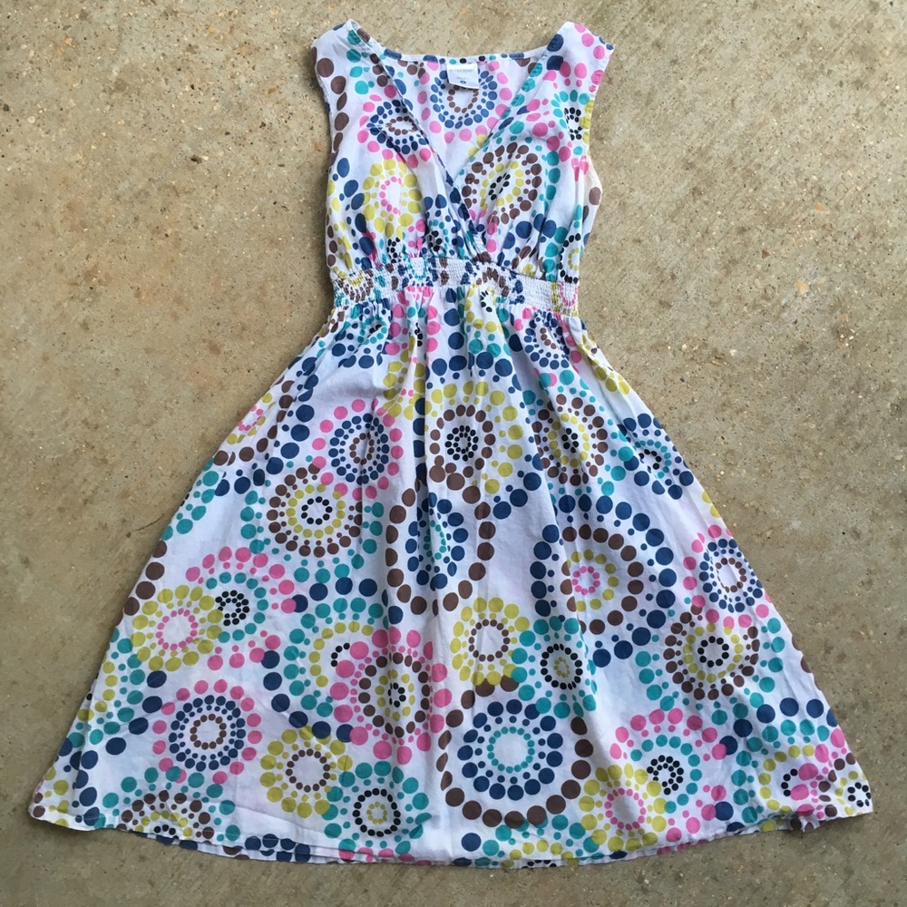 'Motherhood' CinchedWaist V-Neck Dress (M)