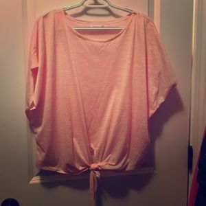 Pink crop style top