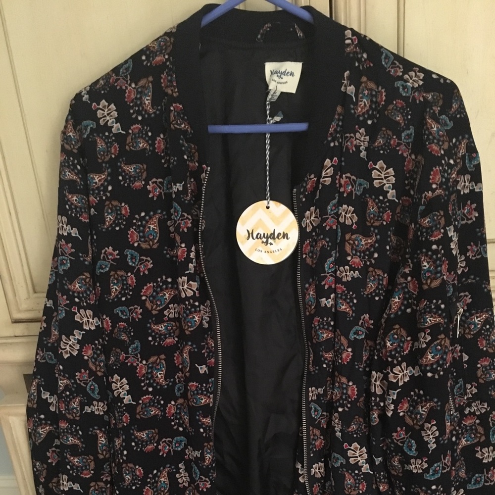 Clad & Cloth Midnight Bomber Jacket