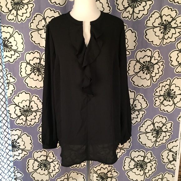 Mossimo Supply Co. Tops - NWT Mossimo Supply Co. Sheer Black Top Size XL
