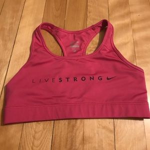 Nike live strong bra