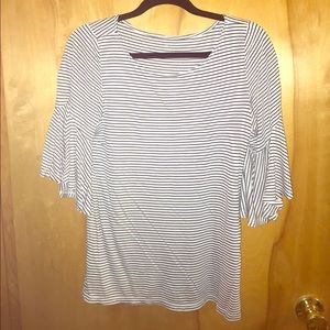 Loft Outlet striped flowy blouse
