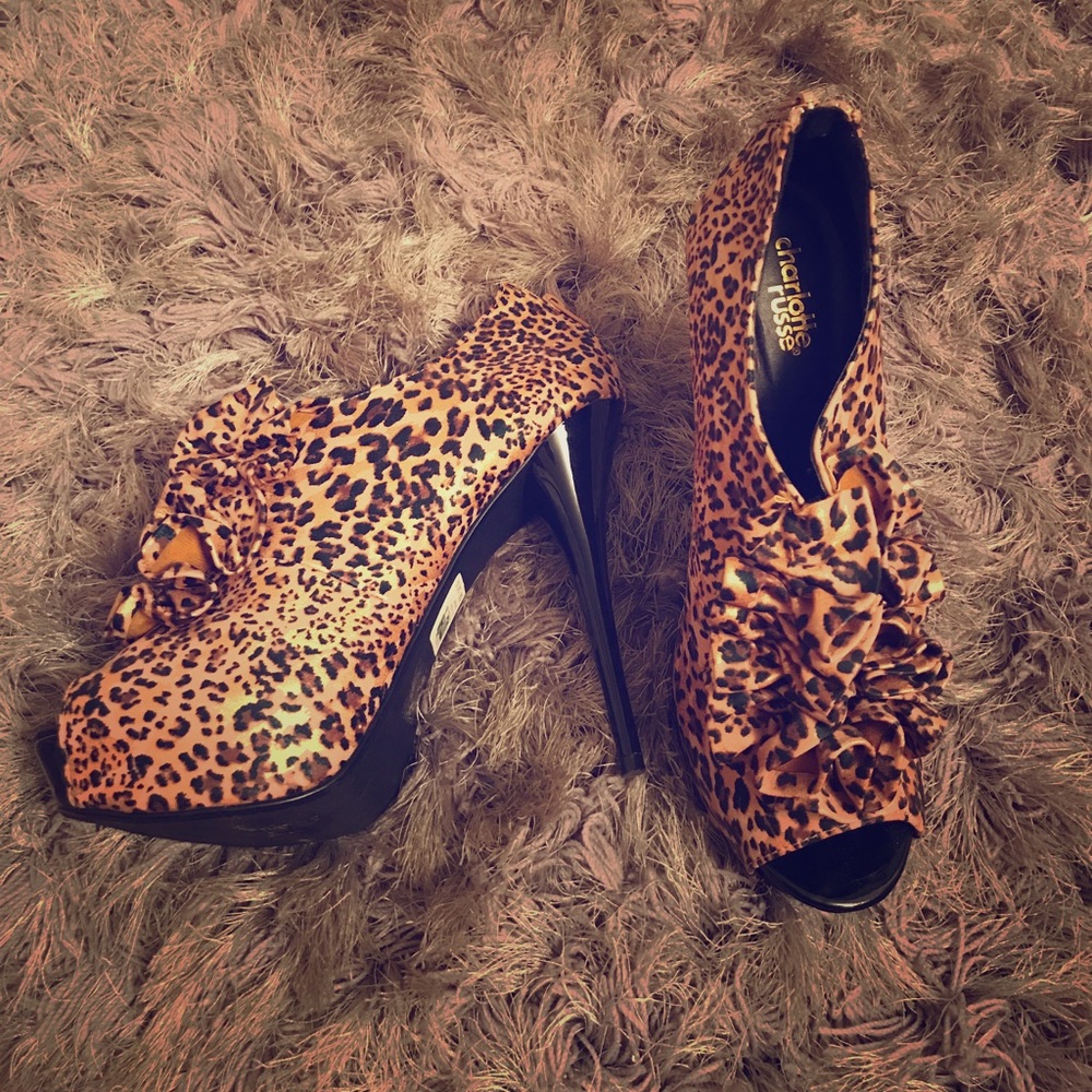Charlotte Russe leopard Print 5” heels