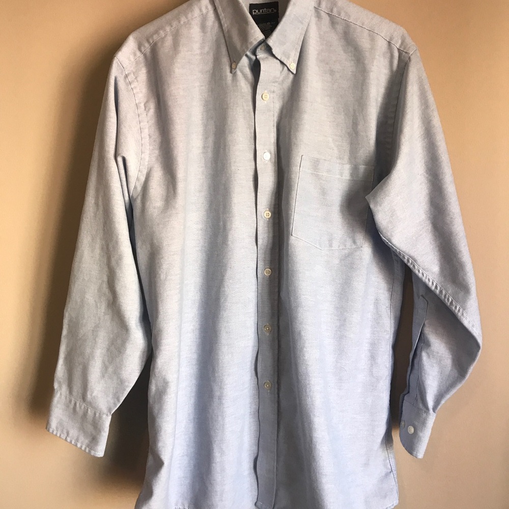 Grey/Blue casual Work Shirt
