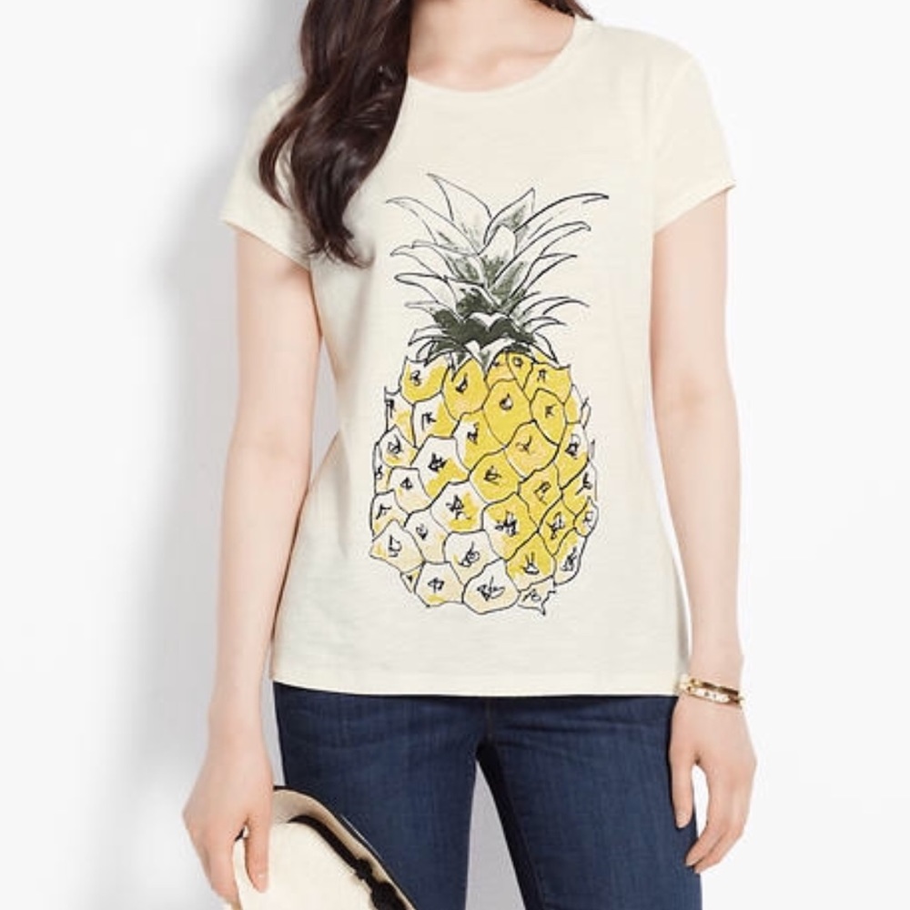 Ann Taylor Pineapple Tee
