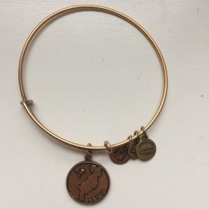 Alex & Ani "Aries" Gold Bracelet