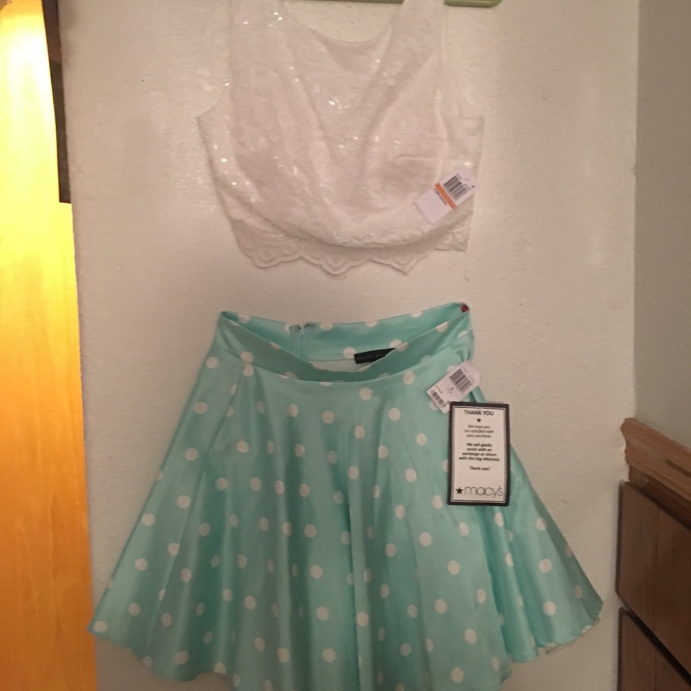 Two piece homecoming dress