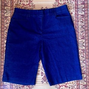 Blue Jean Denim Bermuda Shorts – Size 14