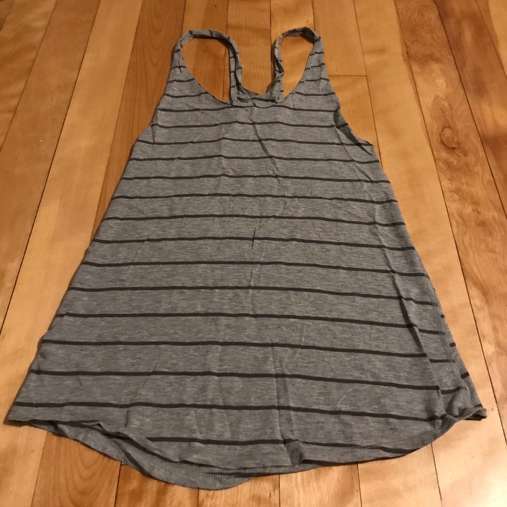 Striped lululemon racer back tank