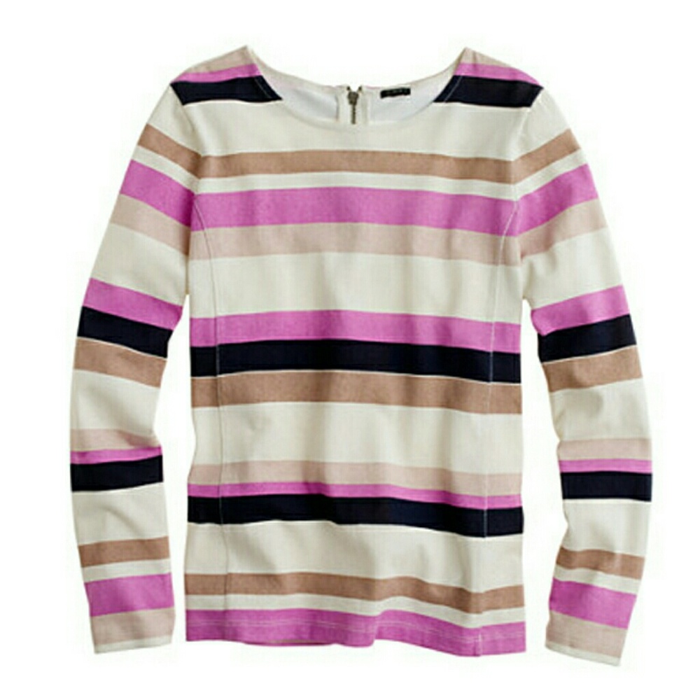 J. Crew Colorblock Top in Stripe