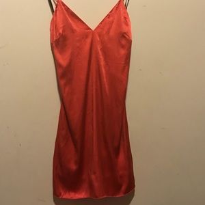 Satin slip dress