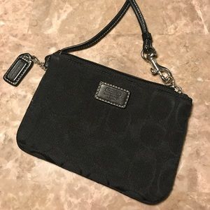 Black Coach Wristlet