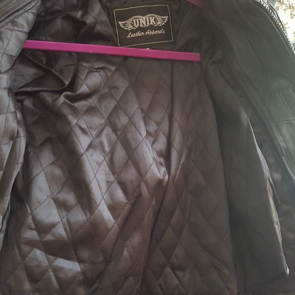 🚫SOLD🚫 Vintage Fringe Biker Moto Leather Jacket - Picture 7 of 8