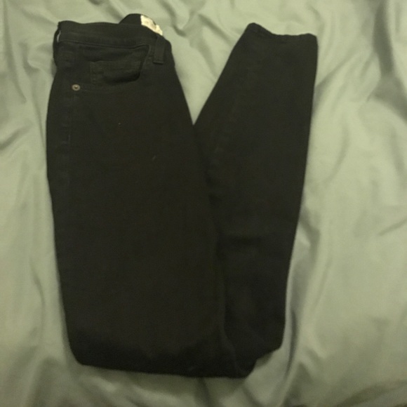 Current/Elliott High Waisted Stiletto Black Jeans - Picture 5 of 5