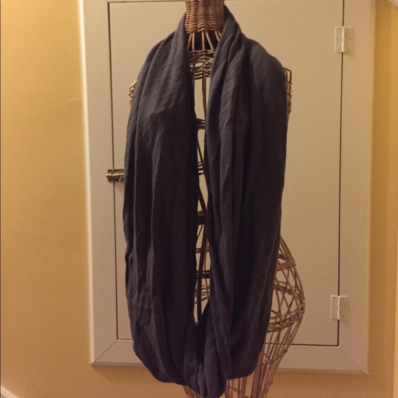 Soft Dark Gray Infinity Scarf - Picture 2 of 4