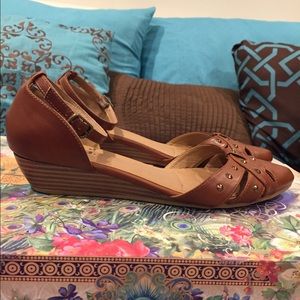 Ankle Strap Demi-Wedges