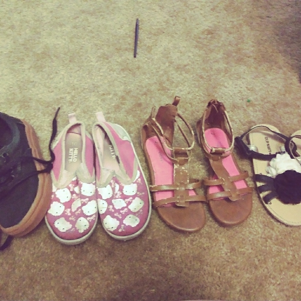 Girls shoe and sandal bundle