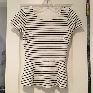 Striped Peplum top