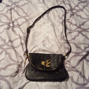 Marc Jacobs Bird Black Gold Crossbody Purse
