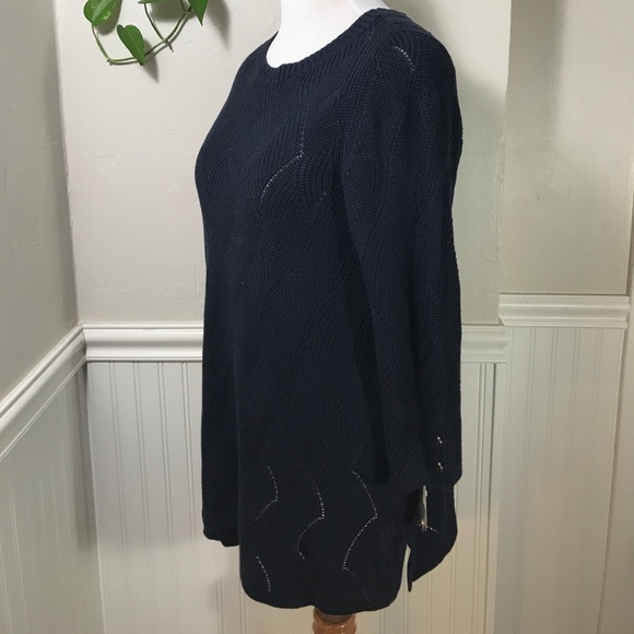 Charter Club Womens Plus Pointelle 3/4 Sleeves - Picture 4 of 8