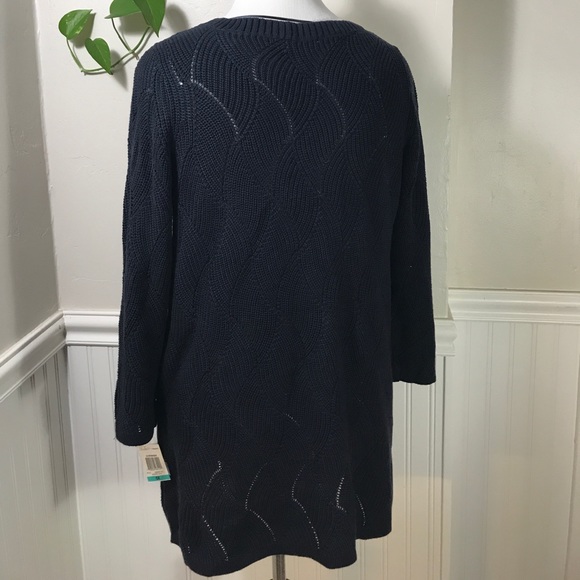 Charter Club Womens Plus Pointelle 3/4 Sleeves - Picture 6 of 8