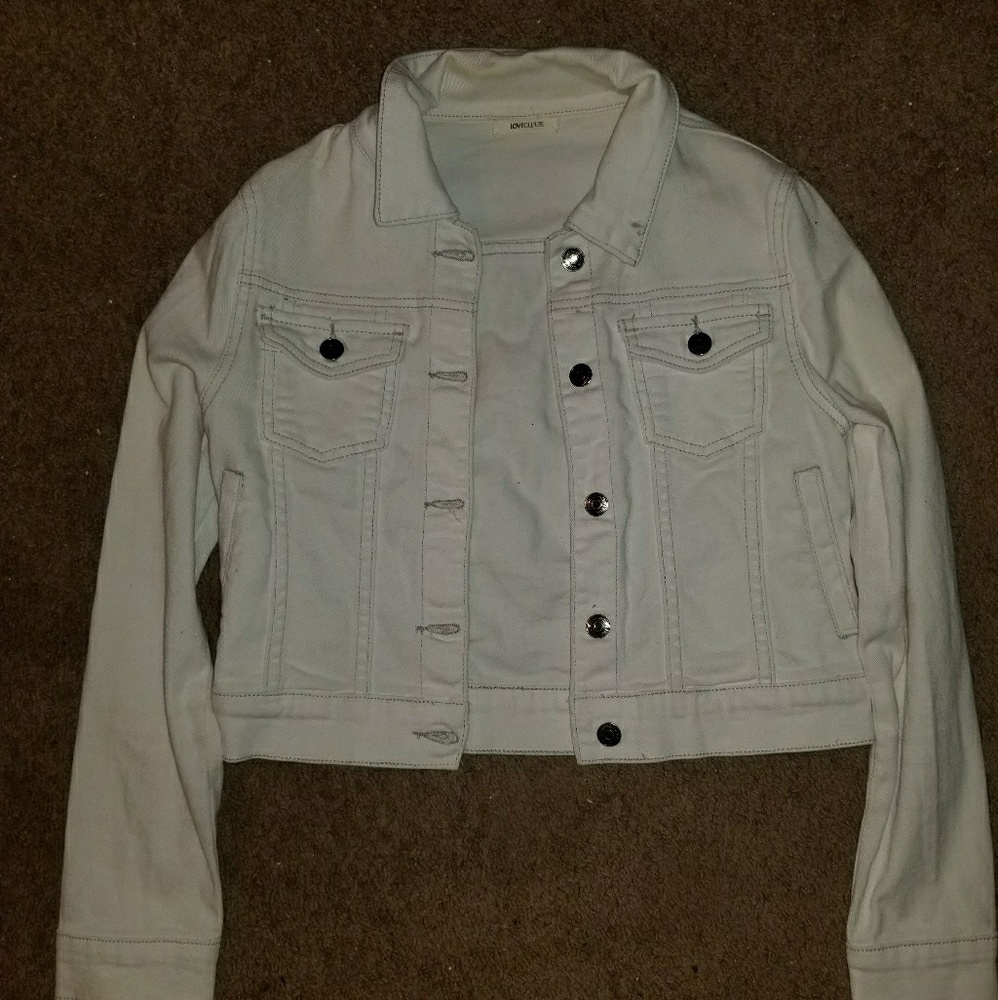 White jean jacket!