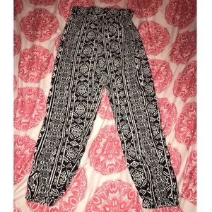 Black and White Harm Pants