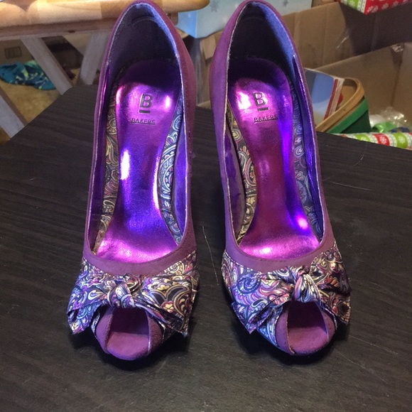 Purple high heels. Size 5 in women's. - Picture 7 of 7