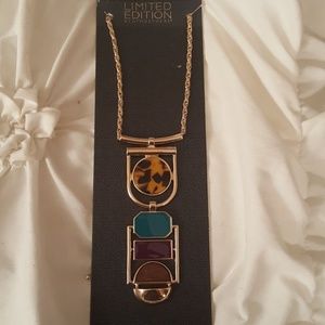 Bold statement gold necklace