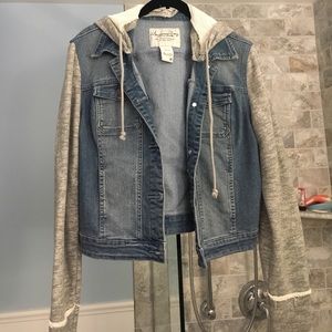 American Rag Size M Jean Jacket with Hood