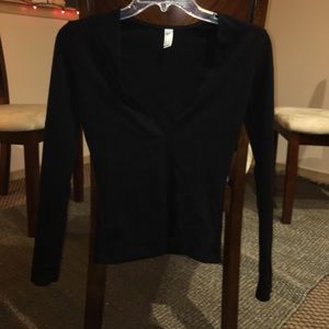 Deep v neck long sleeve