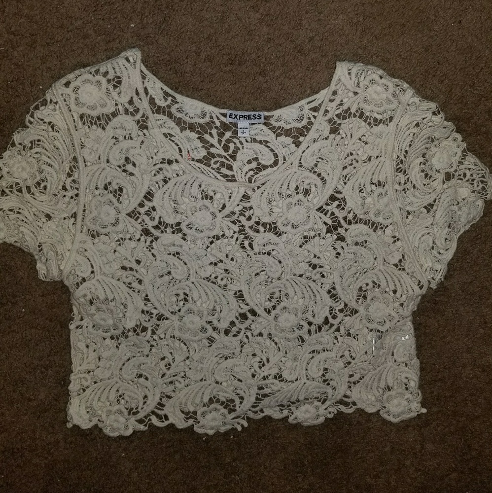 White lace Express top!