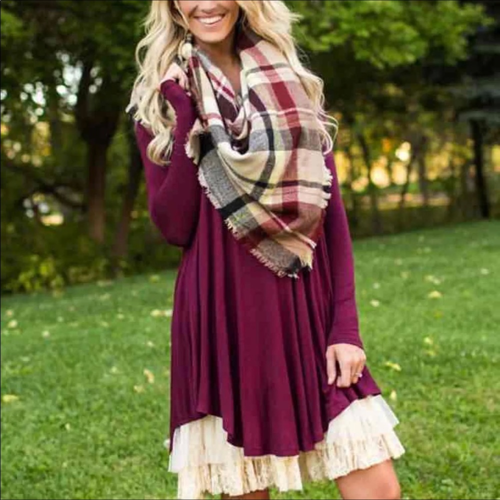 🎁🎁New Plaid Tartan Oversized Blanket Scarf