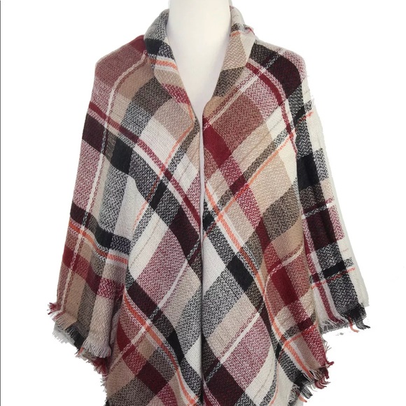 🎁🎁New Plaid Tartan Oversized Blanket Scarf - Picture 3 of 5