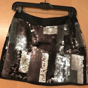 Express Sequin Mini Skirt