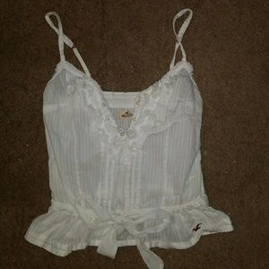 White Hollister top!