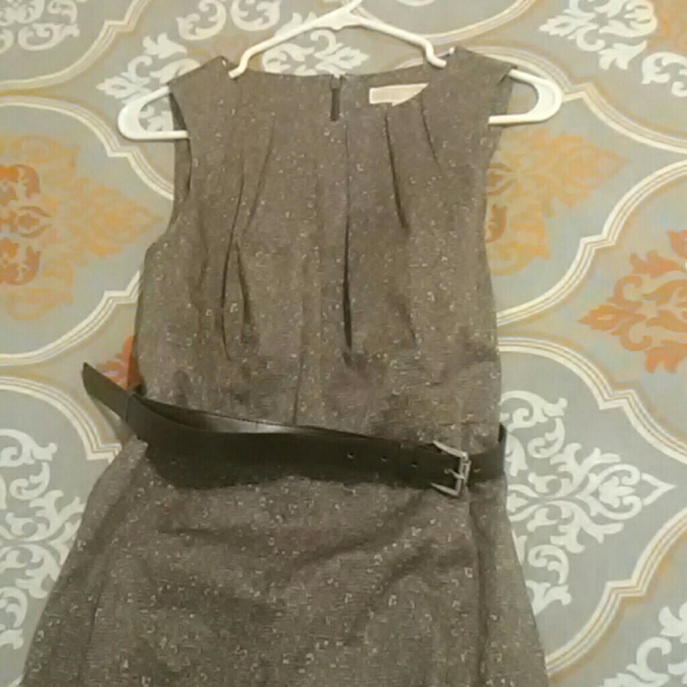 Brown Leopard Michael Kors belt dress, WORN ONCE.