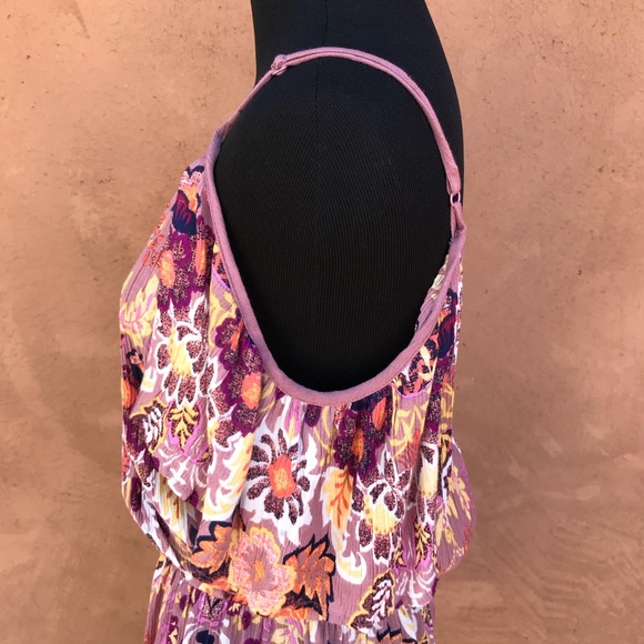 🔻[Band of Gypsies] Cold Shoulder Leaf Romper - Picture 3 of 8