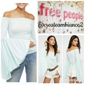 Free People Super Bell Off the Shoulder Top