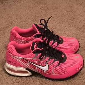 Pink and black nikes!