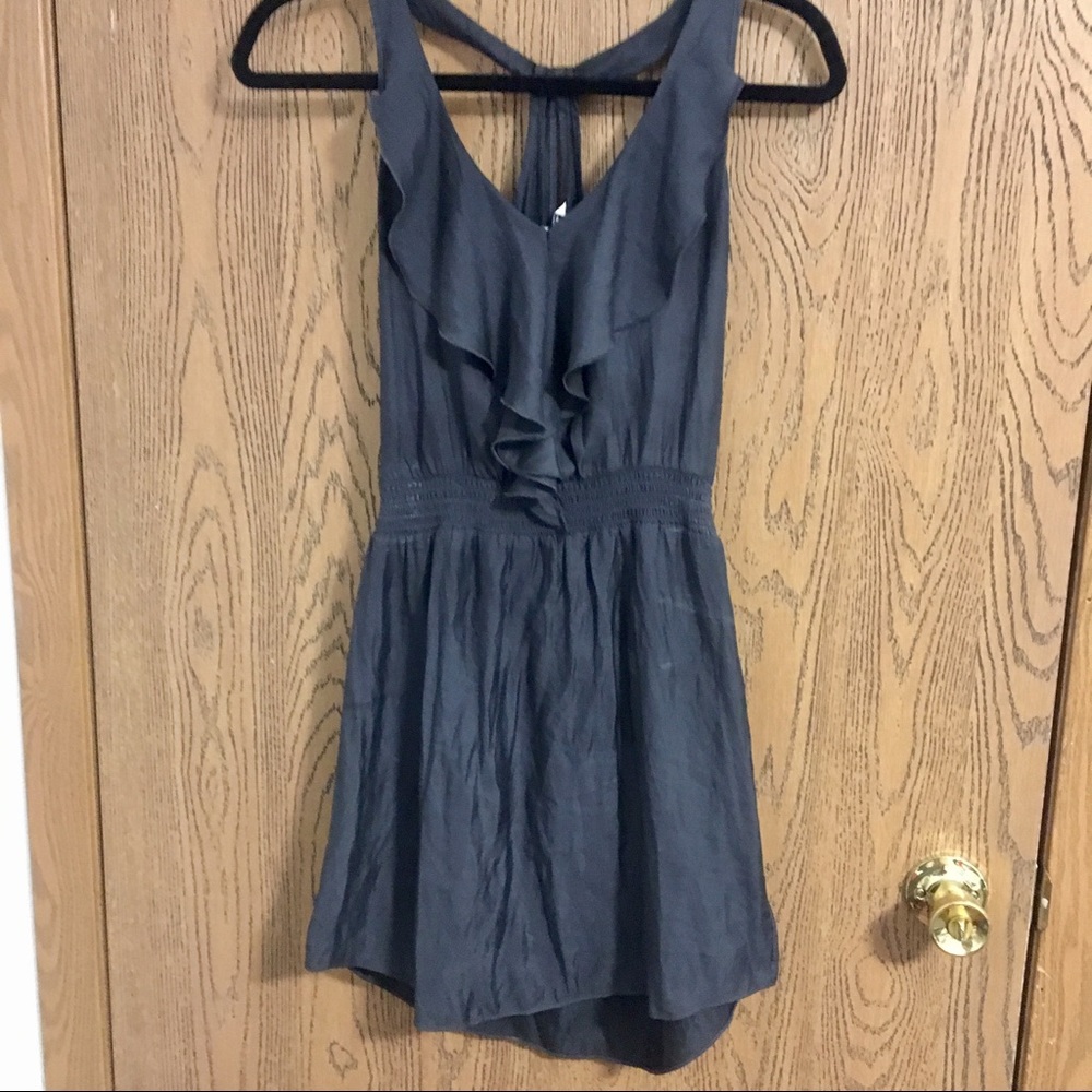 AE gray dress with cinched waist