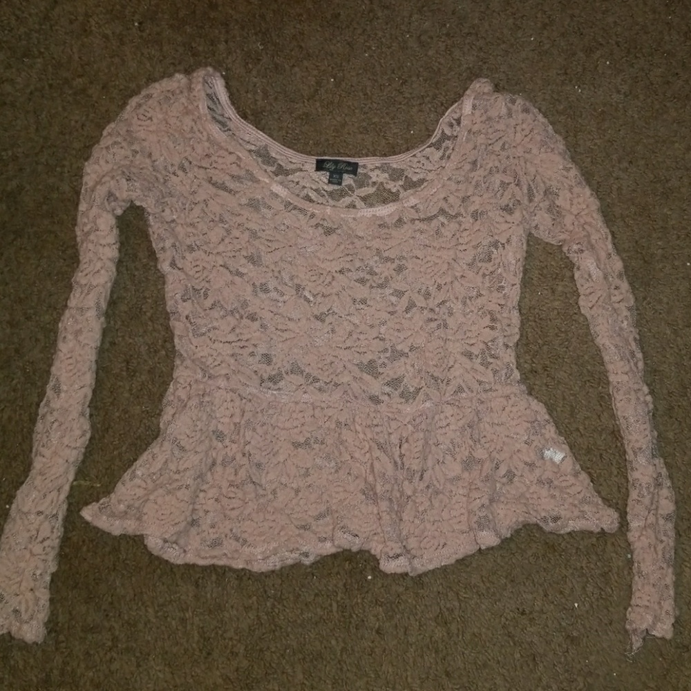 Light pink lace top!