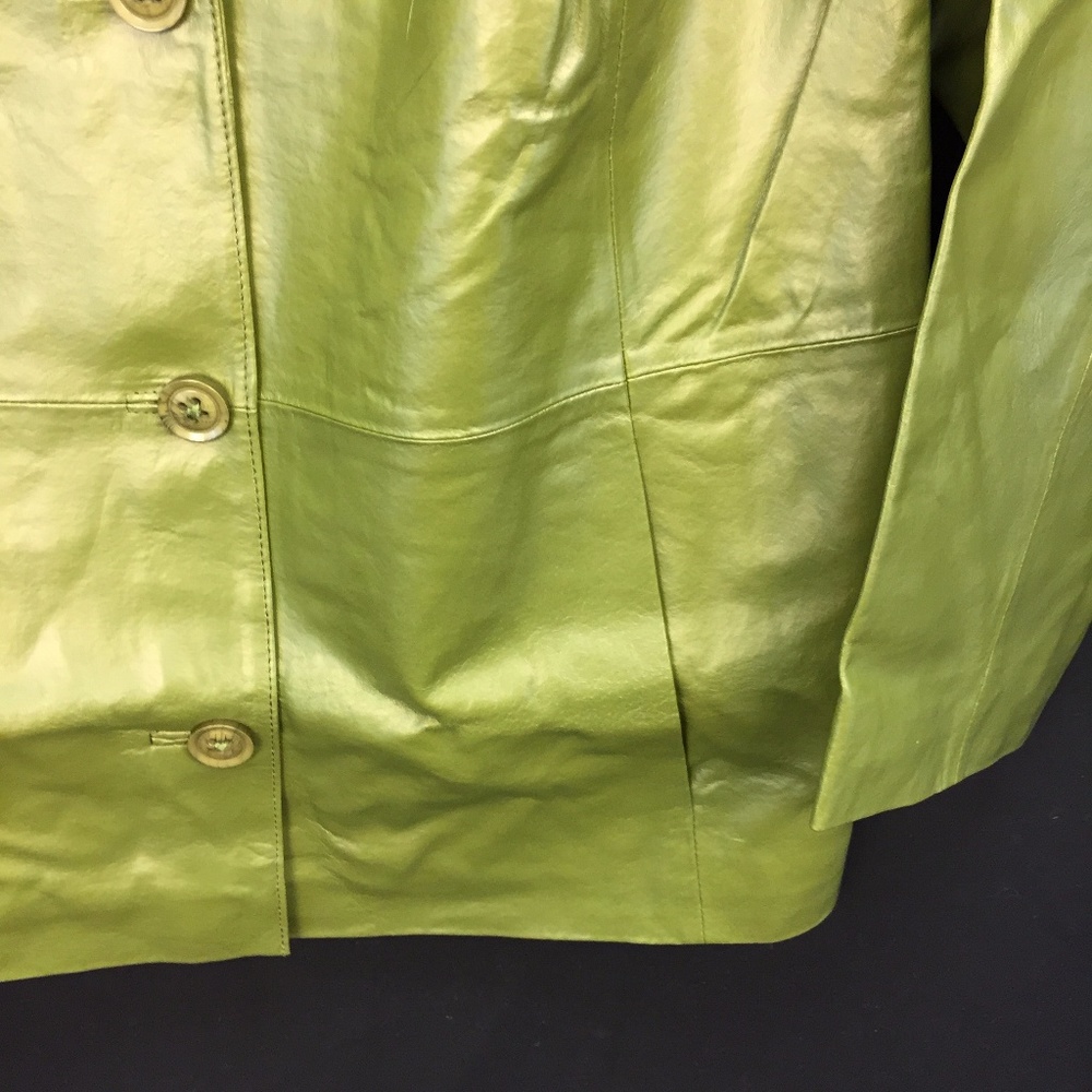 NWT New Jessica London Plus Sz 30 Leather Blazer - Picture 3 of 7